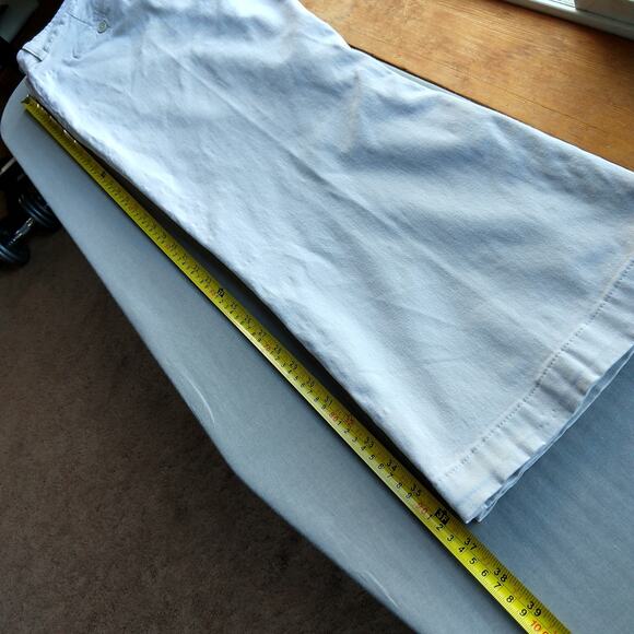 Lee Just Below the Waist Khaki White Slacks size 16S short slimming trousers - Picture 11 of 16